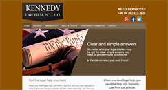 Desktop Screenshot of kennedylawomaha.com